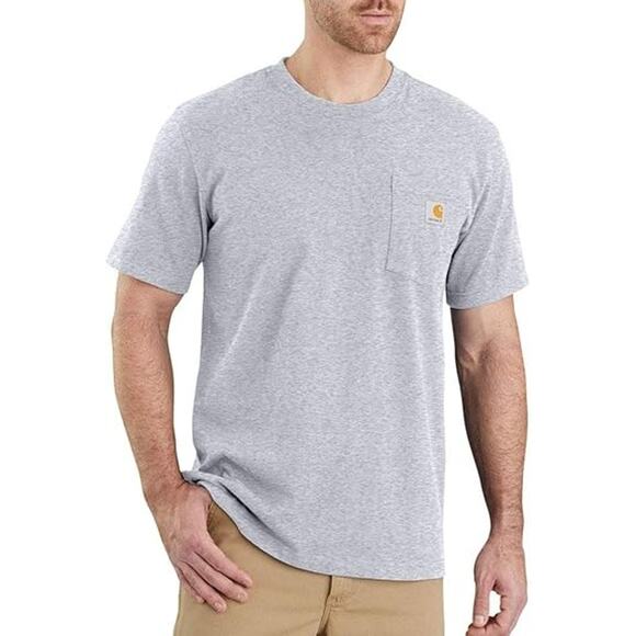 Carhartt Men's Loose Fit Heavyweight Pocket T-Shirt Blue - Size XL - Picture 1 of 7